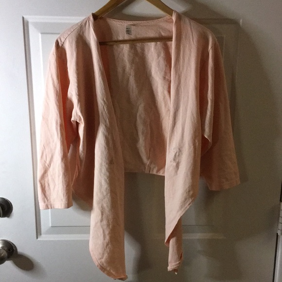 American Apparel / Los Angeles Apparel Le Weekend Tie Top Pink M/L - Picture 5 of 7